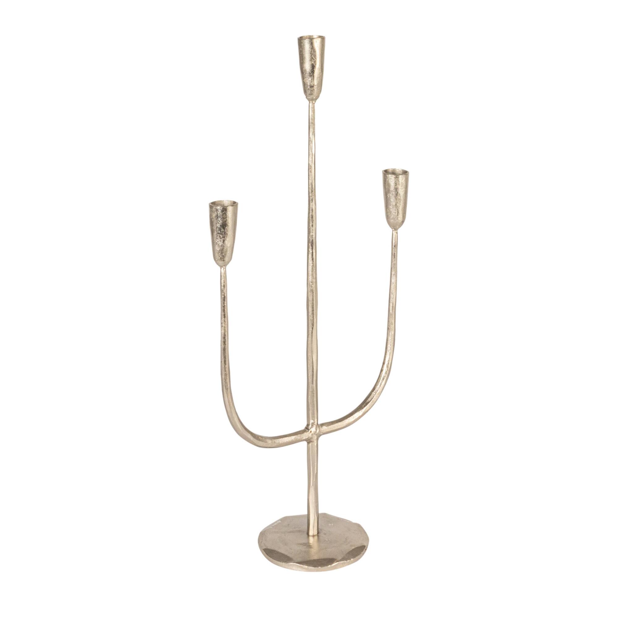 Hello Honey® 21.5" Silver Metal Candelabra